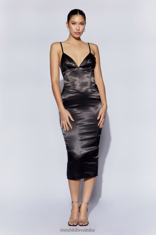 Meshki brie korzet midi haljina XH4NH644 odjeća crno