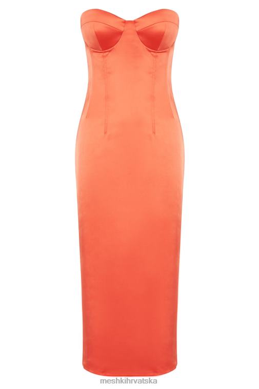 Meshki bryony midi haljina s rupama XH4NH370 odjeća koraljni