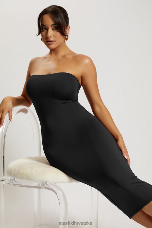 Meshki cassidy midi haljina bez naramenica XH4NH677 odjeća crno