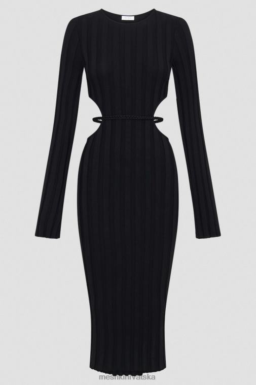 Meshki elodie pletena midi haljina XH4NH244 odjeća crno