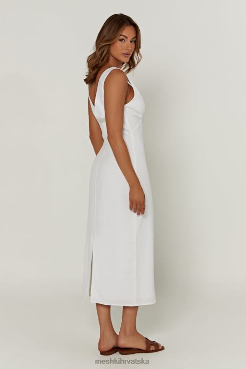 Meshki elspeth lanena midi haljina XH4NH332 odjeća bijela