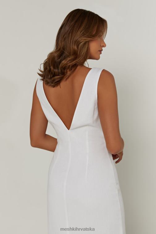 Meshki elspeth lanena midi haljina XH4NH332 odjeća bijela