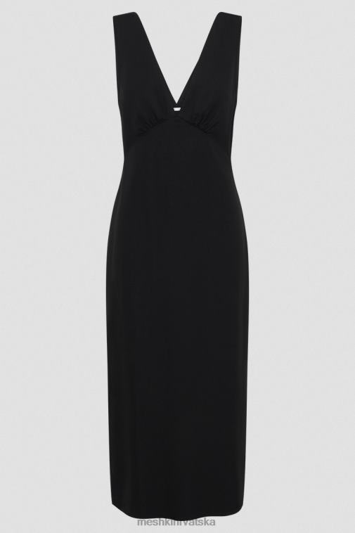 Meshki elspeth lanena midi haljina XH4NH403 odjeća crno