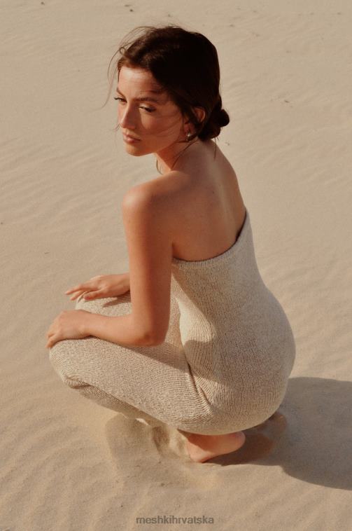 Meshki friya midi haljina bez naramenica od pređe XH4NH566 odjeća pšenica