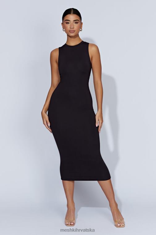 Meshki jill midi haljina bez rukava XH4NH467 odjeća crno