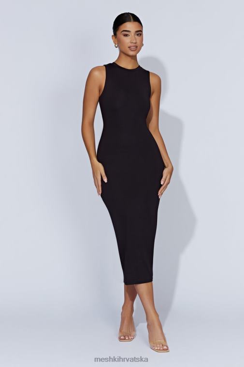 Meshki jill midi haljina bez rukava XH4NH467 odjeća crno