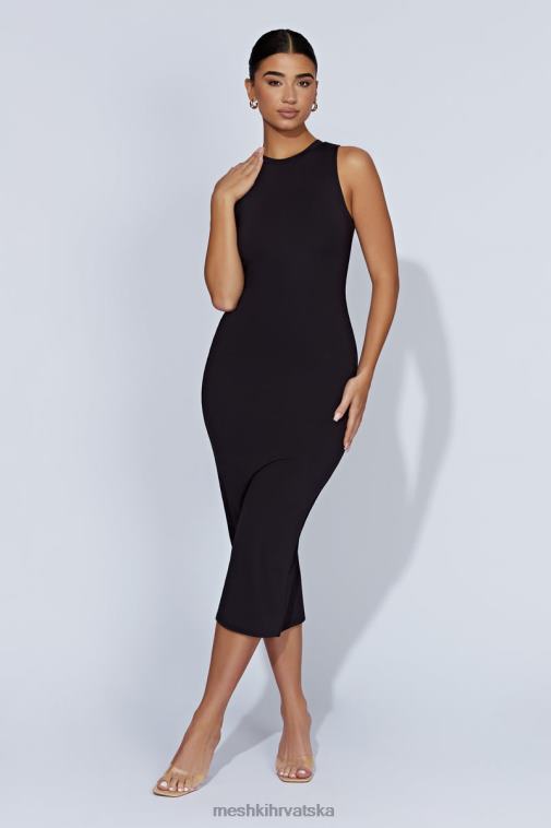 Meshki jill midi haljina bez rukava XH4NH467 odjeća crno