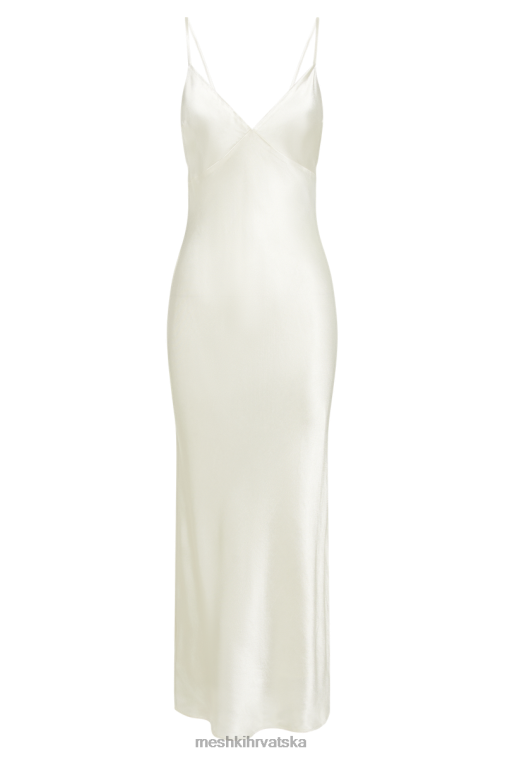 Meshki kiko midi haljina od satena i šifona XH4NH43 odjeća slonovača