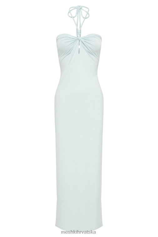 Meshki krissy midi haljina od žerseja s halterima XH4NH255 odjeća arktička plava