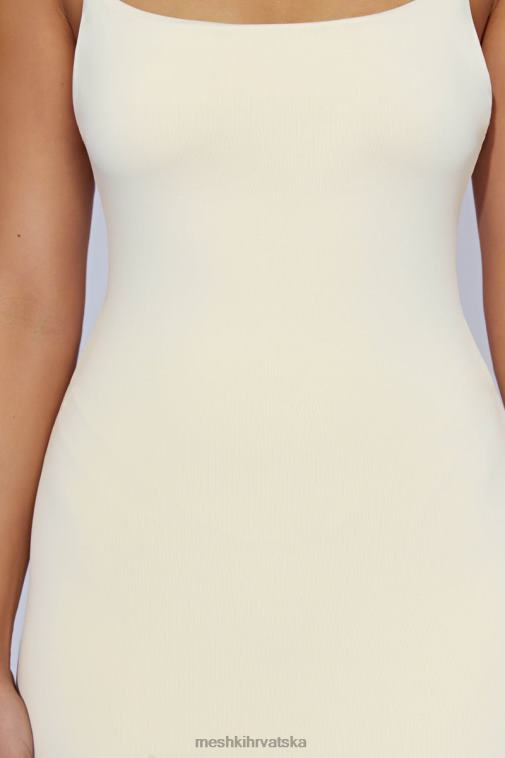 Meshki lexia midi haljina s niskim izrezom XH4NH577 odjeća krema