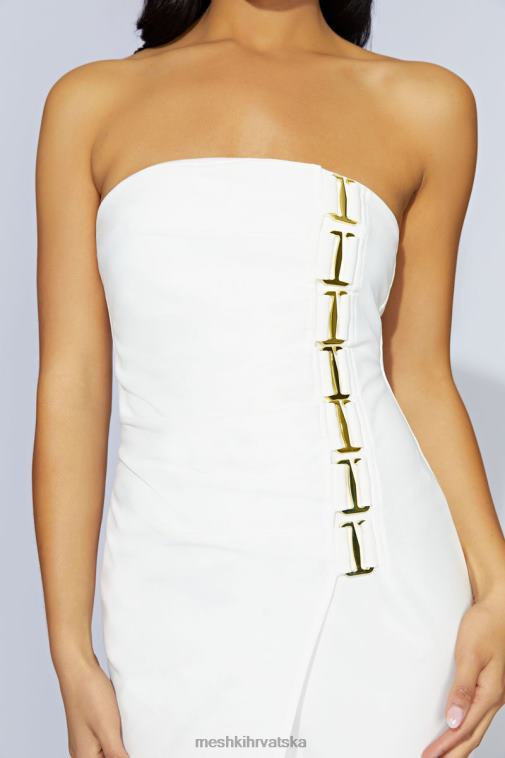 Meshki midi haljina mercer e-hook XH4NH686 odjeća kost