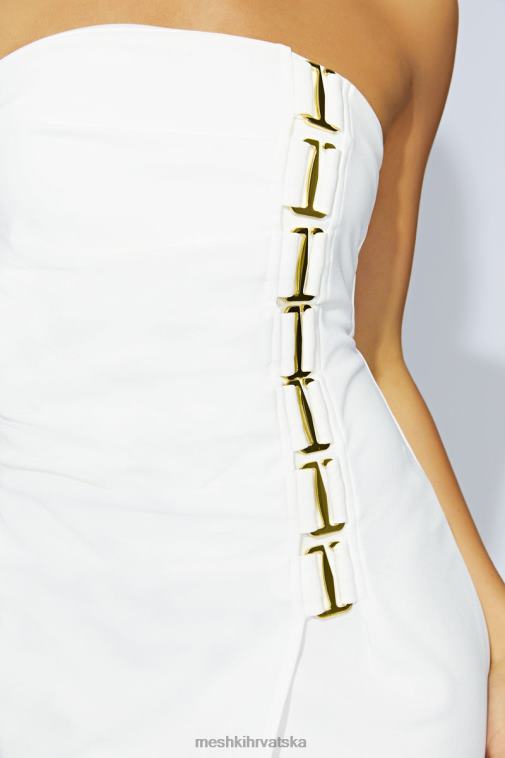 Meshki midi haljina mercer e-hook XH4NH686 odjeća kost