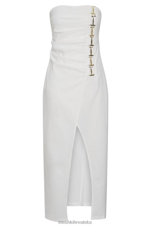 Meshki midi haljina mercer e-hook XH4NH686 odjeća kost