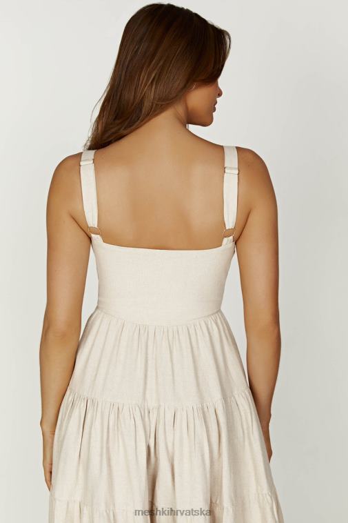 Meshki midi haljina od lana adriana XH4NH194 odjeća prirodni