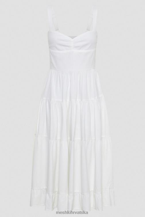 Meshki midi haljina od lana adriana XH4NH414 odjeća bijela