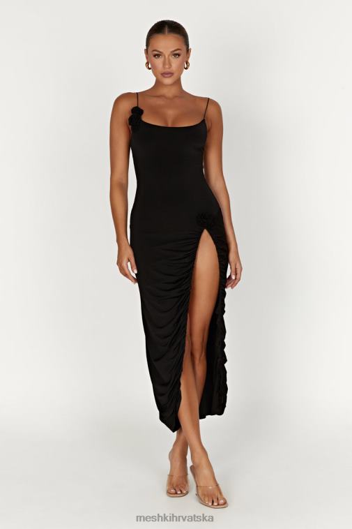 Meshki nevaeh ružičasta midi haljina XH4NH219 odjeća crno