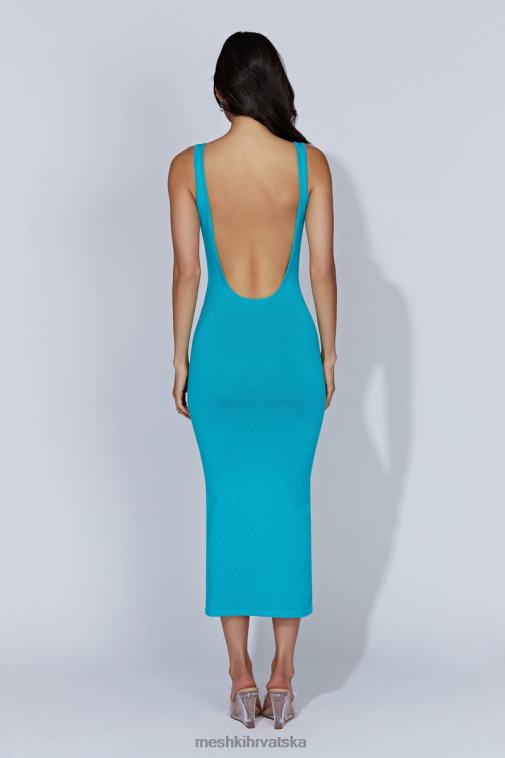 Meshki nola izrezana pletena midi haljina XH4NH662 odjeća akvamarin