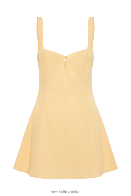 Meshki Tandie mini haljina s lanenim plafonom XH4NH394 odjeća mango