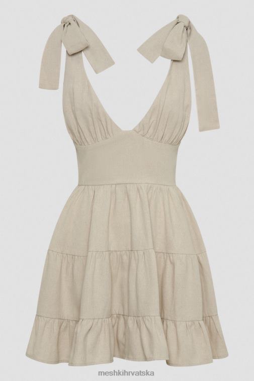 Meshki aurelia lanena mini haljina XH4NH178 odjeća prirodni