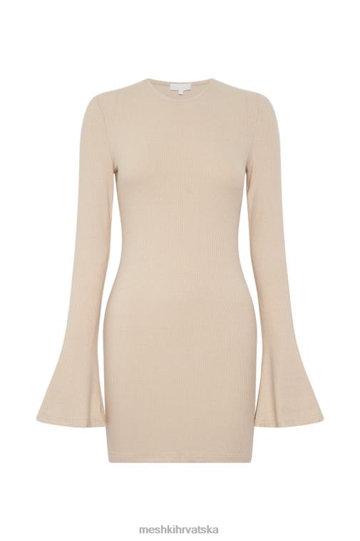 Meshki bayley mini haljina s širokim rukavima XH4NH554 odjeća krema