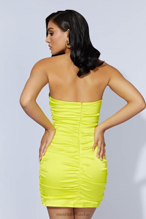 Meshki corinne mini haljina s naborima XH4NH615 odjeća svježe zelene