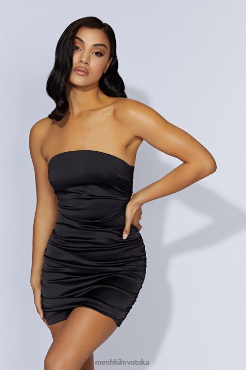Meshki corinne mini haljina s naborima XH4NH628 odjeća crno