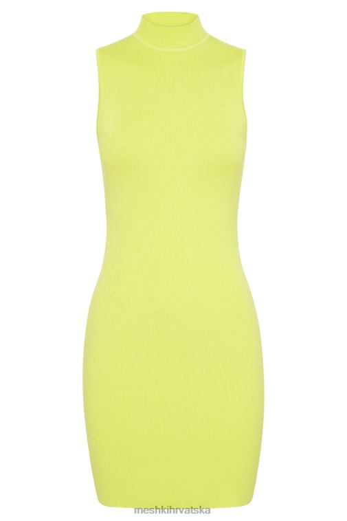 Meshki delia pletena mini haljina bez rukava XH4NH593 odjeća svježe zelene
