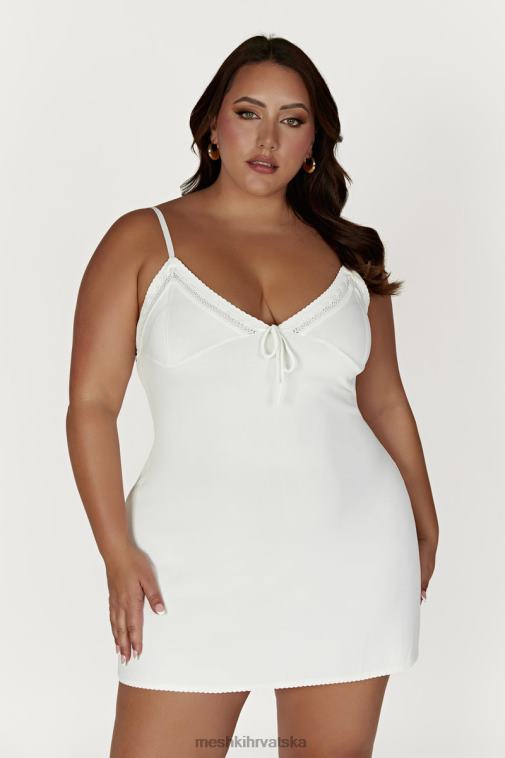 Meshki ellis pointelle pletena mini haljina XH4NH247 odjeća bijela