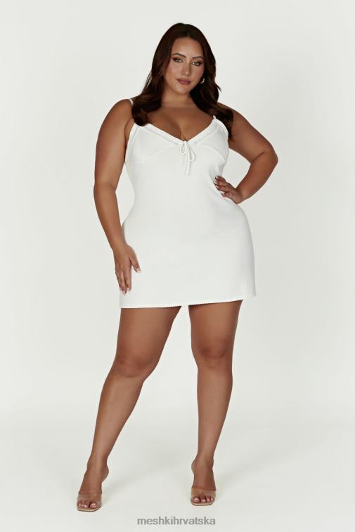 Meshki ellis pointelle pletena mini haljina XH4NH247 odjeća bijela