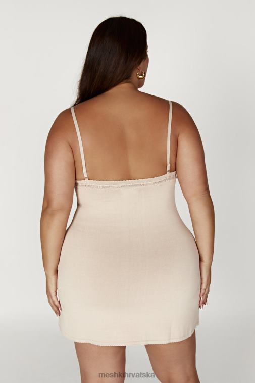 Meshki ellis pointelle pletena mini haljina XH4NH282 odjeća kost