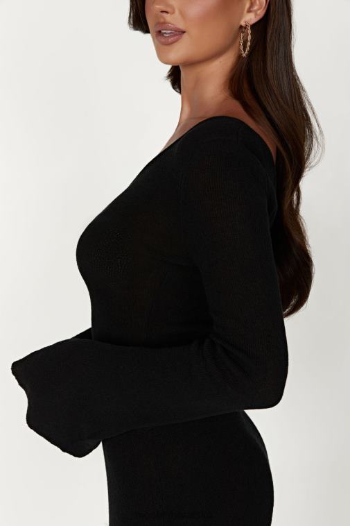 Meshki žeravica suha ručka pletena mini haljina XH4NH365 odjeća crno