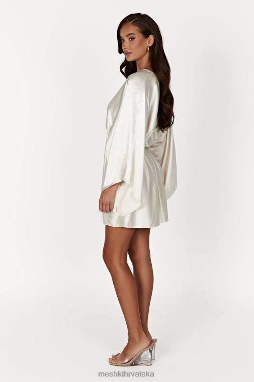 Meshki esmerlda plisirana kimono mini haljina XH4NH563 odjeća slonovača