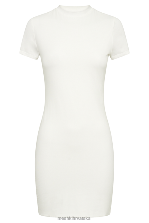 Meshki halston mini haljina kratkih rukava XH4NH230 odjeća bijela