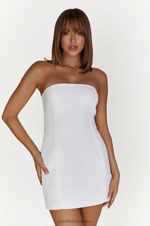 Meshki maci lanena mini haljina XH4NH619 odjeća bijela