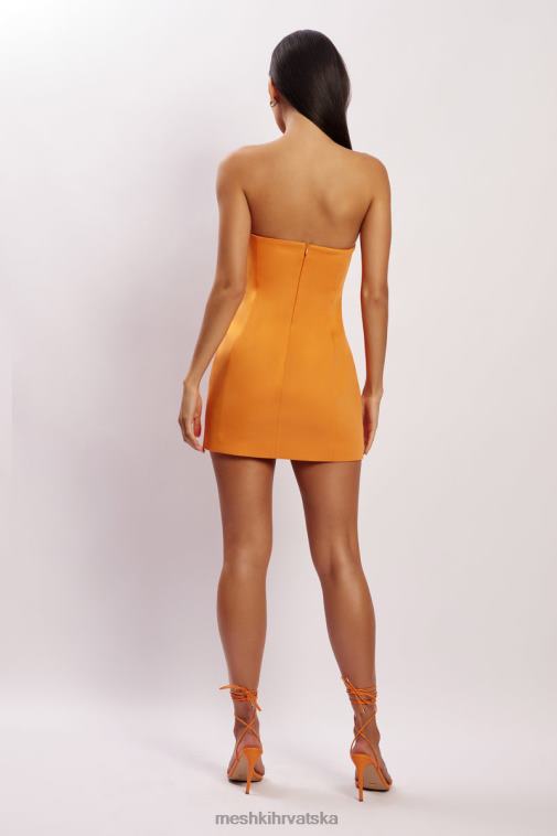 Meshki maci mini haljina od krepa XH4NH223 odjeća mandarina