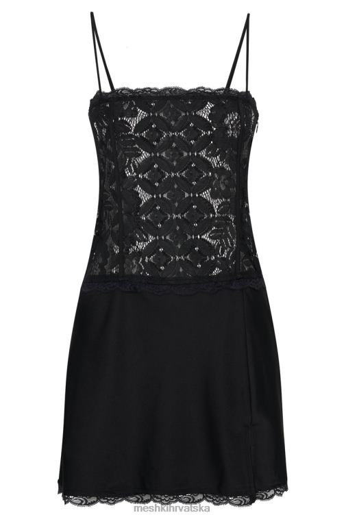 Meshki mini haljina od quincy čipke XH4NH643 odjeća crno