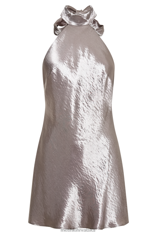 Meshki mini haljina s ularom s mašnom XH4NH140 odjeća bronca