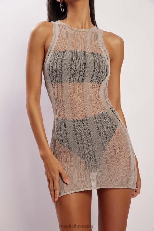 Meshki mini pletena haljina valencia XH4NH540 odjeća siva
