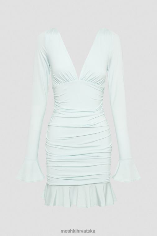 Meshki nabrana mini haljina leanne jersey XH4NH215 odjeća arktička plava