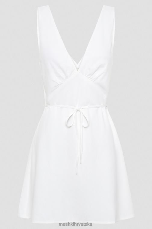 Meshki nessa lanena mini haljina XH4NH339 odjeća bijela