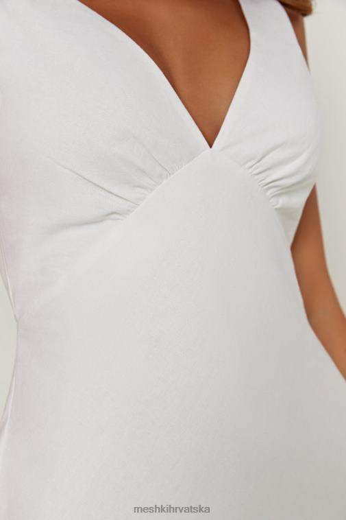 Meshki nessa lanena mini haljina XH4NH339 odjeća bijela