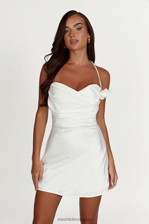 Meshki otillie mini haljina s halterima od ruža XH4NH39 odjeća bijela