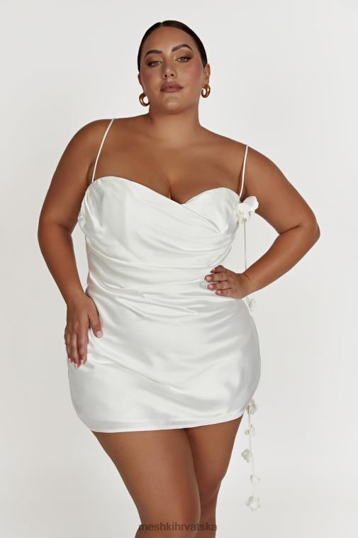 Meshki otillie mini haljina s halterima od ruža XH4NH39 odjeća bijela