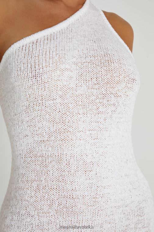 Meshki paisley pletena mini haljina XH4NH132 odjeća bijela