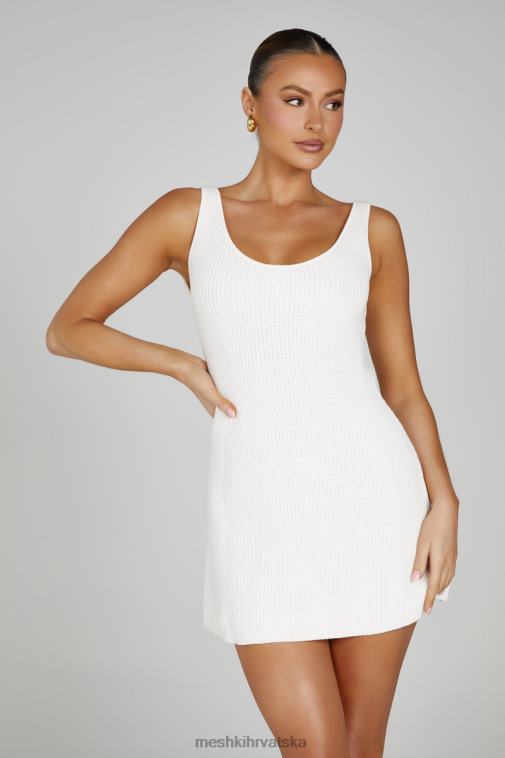 Meshki pauline mini haljina s otvorenim leđima XH4NH133 odjeća bijela