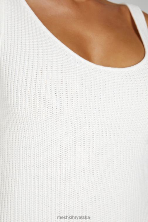 Meshki pauline mini haljina s otvorenim leđima XH4NH133 odjeća bijela