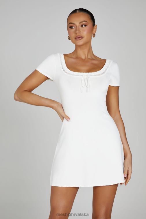 Meshki pletena mini haljina georgia pointelle XH4NH81 odjeća bijela