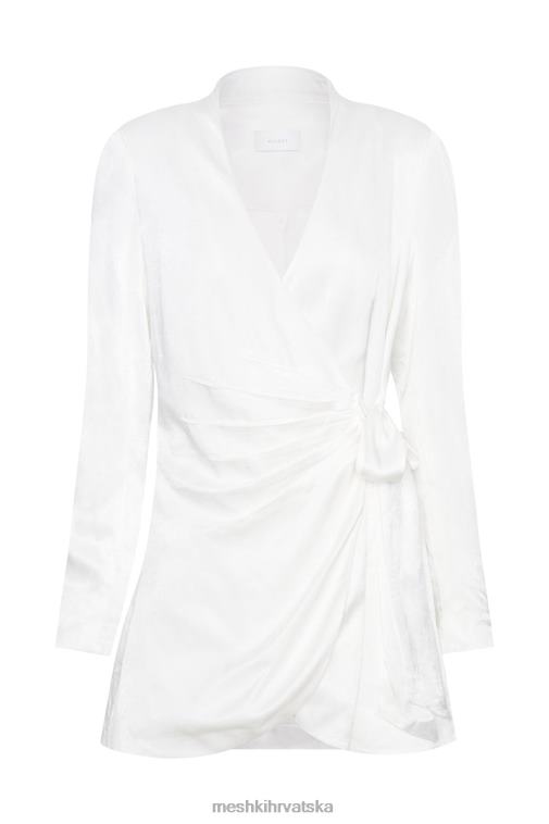Meshki saira mini haljina na vezanje XH4NH658 odjeća bijela