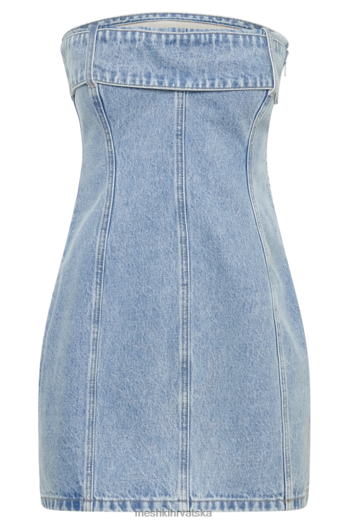 Meshki teddi traper mini haljina XH4NH163 odjeća srednje plava