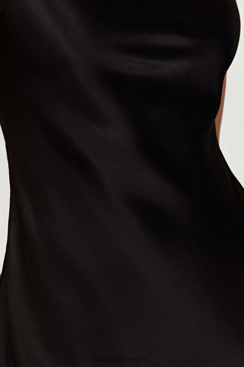Meshki valentina satenska mini haljina XH4NH423 odjeća crno